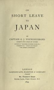 Cover of: On short leave to Japan by George John Younghusband