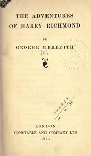 Cover of: The adventures of Harry Richmond. by George Meredith, George Meredith