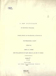 Cover of: A new English dictionary on historical principles (vol 5, pt 2): founded mainly on the materials collected by the Philological Society