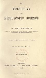 Cover of: On molecular and microscopic science by Mary Somerville