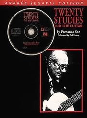 Cover of: Andres Segovia - 20 Studies for the Guitar: Book/CD Pack