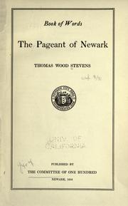 Cover of: Book of Words by Thomas Wood Stevens