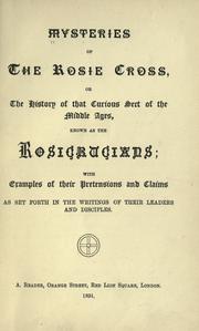 Cover of: Mysteries of the Rosie cross by 