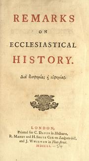 Cover of: Remarks on ecclesiastical history. by John Jortin