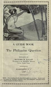 Cover of: A guide book on the Philippine question.