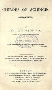 Cover of: Astronomers. by E. J. C. Morton