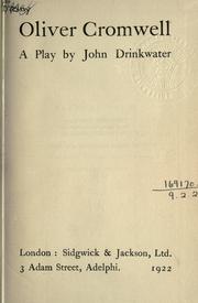 Cover of: Oliver Cromwell by Drinkwater, John
