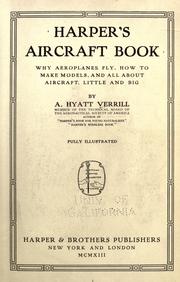 Cover of: Harper's aircraft book by A. Hyatt Verrill