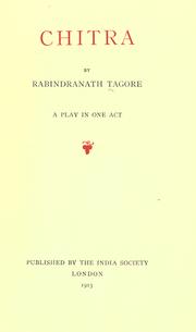 Cover of: Chitra by Rabindranath Tagore