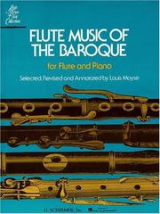 Cover of: Flute Music of the Baroque: For Flute and Piano