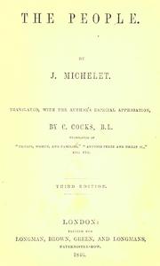 Cover of: The people. by Jules Michelet