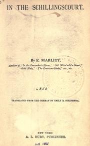 Cover of: In the Schillingscourt by E. Marlitt