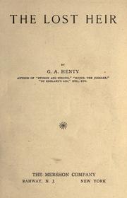 Cover of: The lost heir.