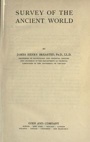 Survey of the ancient world by James Henry Breasted