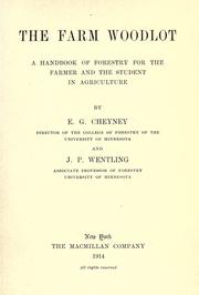 Cover of: The farm woodlot by Edward G. Cheyney