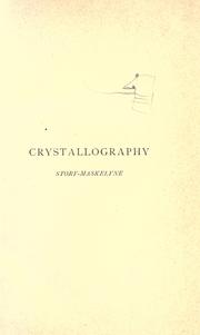 cover of Crystallography