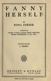 Cover of: Fanny herself by Edna Ferber