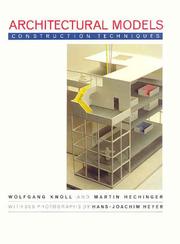 Cover of: Architectural models: construction techniques