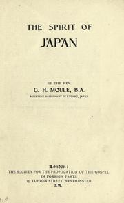 The spirit of Japan by G. H. Moule