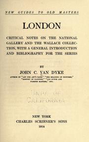 Cover of: London by John Charles Van Dyke, John Charles Van Dyke