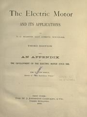 Cover of: The electric motor: and its applications