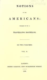 Cover of: Notions of the Americans by James Fenimore Cooper