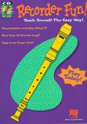 Cover of: Recorder Fun! Teach Yourself the Easy Way!