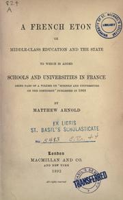 Cover of: A French Eton