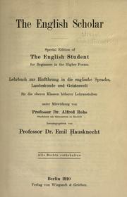 The English scholar by Emil Hausknecht