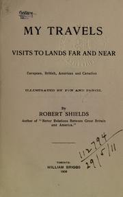 Front cover of My travels by Shields, Robert
