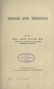 Cover of: Hesiod and Theognis