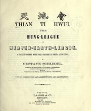 Cover of: Thian ti hwui. by Gustaaf Schlegel