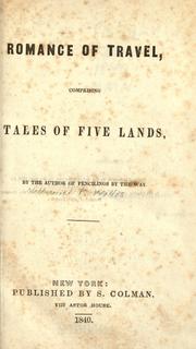 Cover of: Romance of travel: comprising tales of five lands