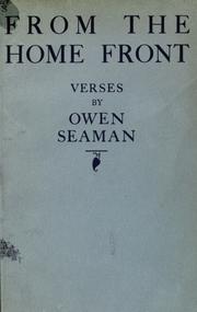 Cover of: From the home front: verses