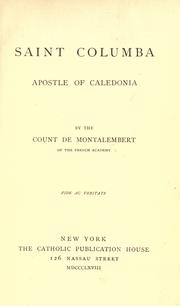 Cover of: Saint Columba: apostle of Caledonia