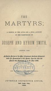 Cover of: The martyrs