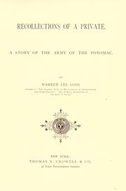 Cover of: Recollections of a private: a story of the Army of the Potomac
