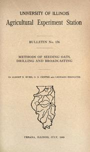 Cover of: Methods of seeding oats: drilling and broadcasting