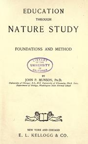 Cover of: Education through nature study: foundations & methods.