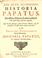 Cover of: Historia Papatus