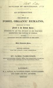 Cover of: Outlines of oryctology. by Parkinson, James