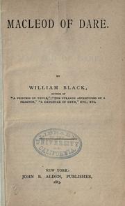 Cover of: Macleod of Dare by William Black, William Black