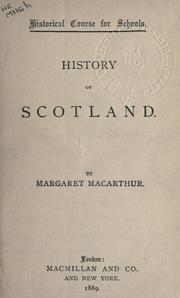 Cover of: History of Scotland.