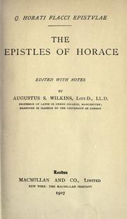 Cover of: The epistles of Horace by Horace