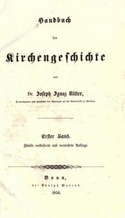 Cover of: Handbuch der Kirchengeschichte