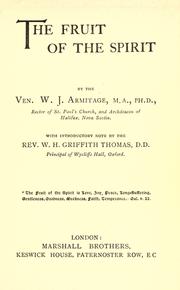 Cover of: The fruit of the spirit by W. J. Armitage