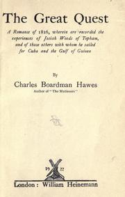 Cover of: The great quest by Charles Boardman Hawes