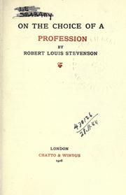 On the choice of a profession