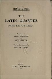 Cover of: Latin Quarter = by Henri Murger