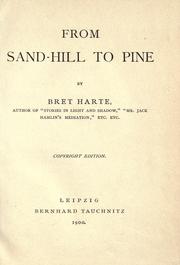 Cover of From sand-hill to pine